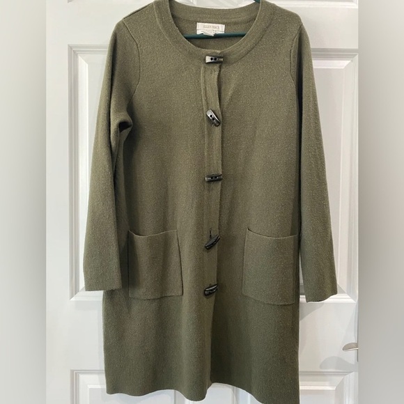 Ellen Tracy Merino Wool Blend Button Front Cardigan Size 1X - Picture 1 of 8